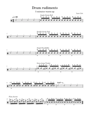 Percussive Rudiments The 40 Percussive Arts Society International Drum Rudiments – The ...