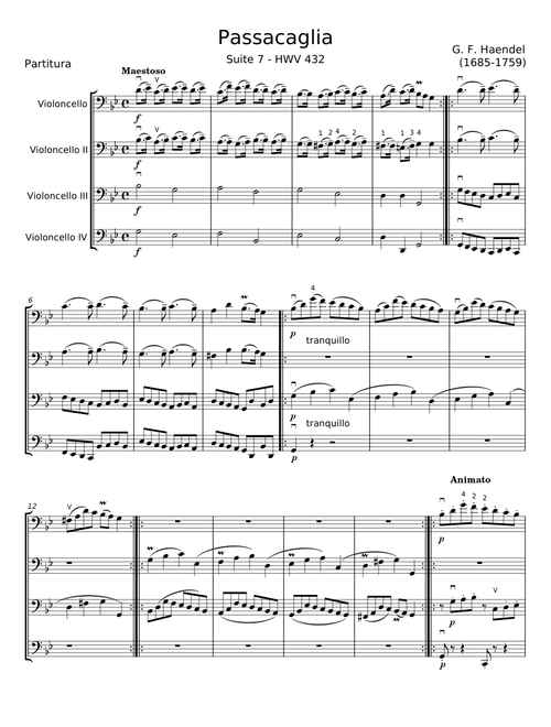 Passacaglia - Georg Friedrich Händel