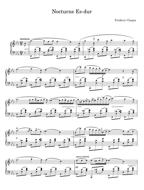 Nocturne Es-dur - Frédéric Chopin