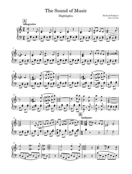 The Sound of Music Medley - Rodgers & Hammerstein