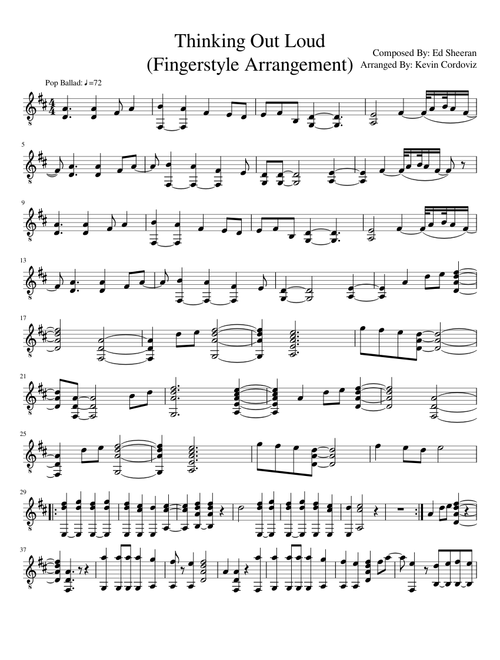 Thinking Out Loud (Fingerstyle Arrangement)