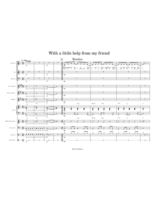With a little help from my friends – The Beatles