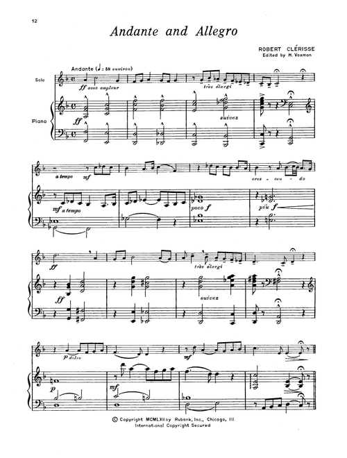 Free intermediate Baritone horn sheet music | Download PDF