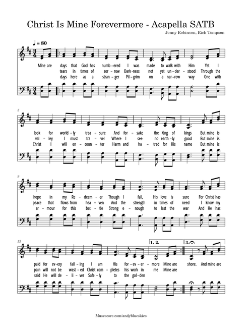 Christ Is Mine Forevermore – CityAlight - Acapella SATB
