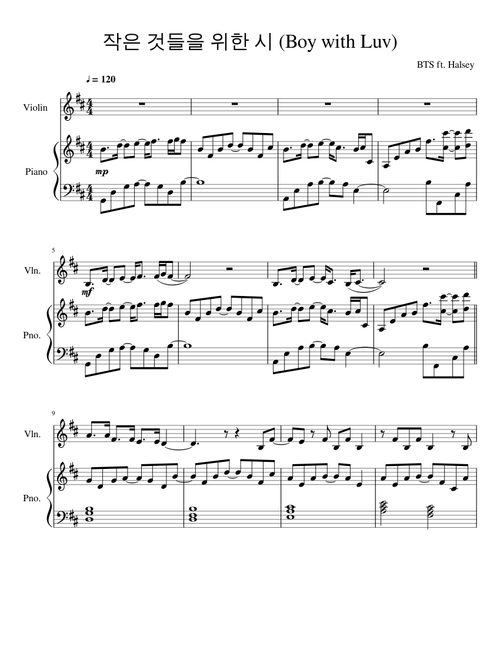 Boy with Luv Violin