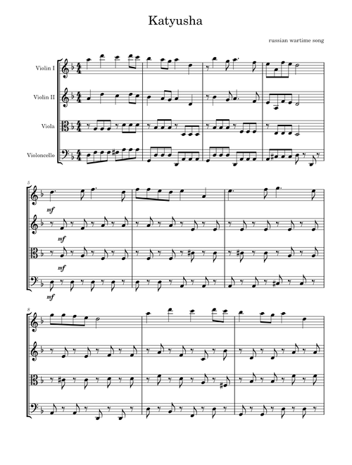 Katyusha – Matvey Blanter Katyusha