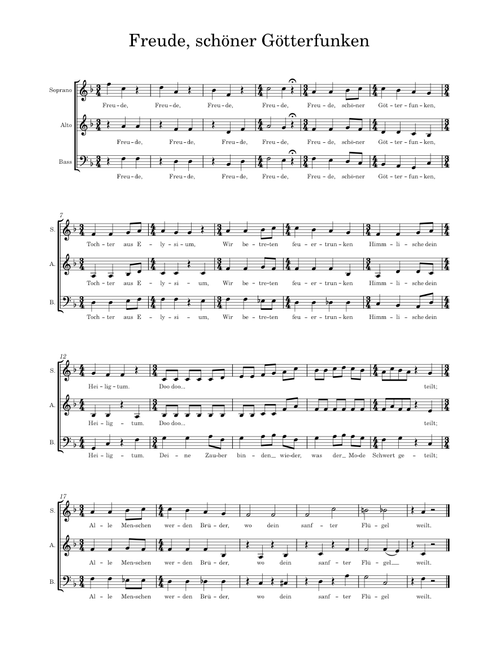 Freude, schöner Götterfunken - Ludwig van Beethoven