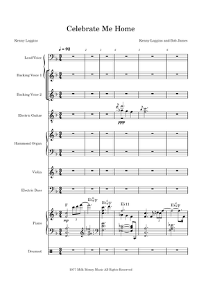 Celebrate me home – Kenny Loggins Sheet Music for Piano, Vocals (Solo