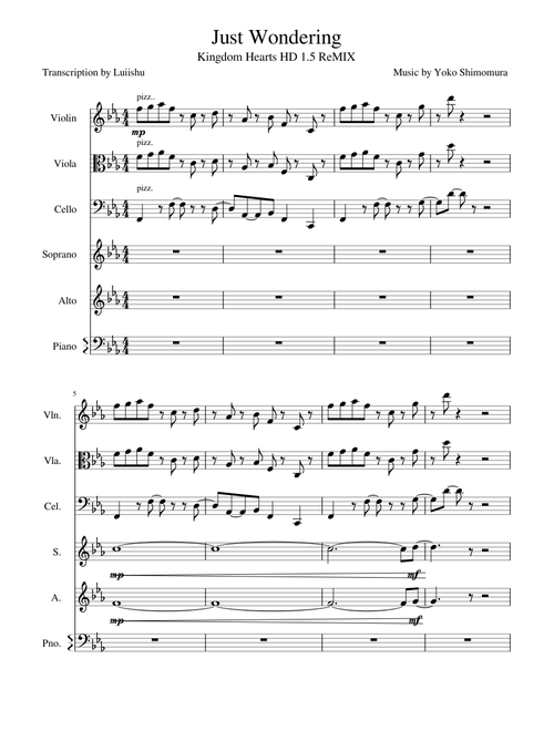 Kingdom Hearts - Just Wondering (Yoko Shimomura)