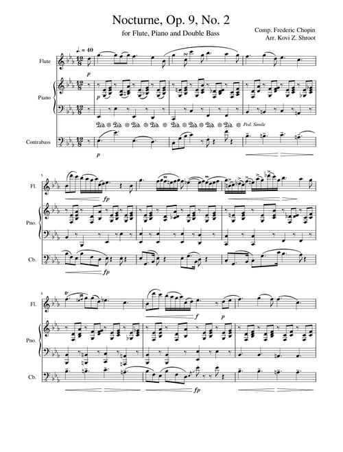 Nocturne In Eb Major, Op. 9, No. 2 – Frédéric Chopin