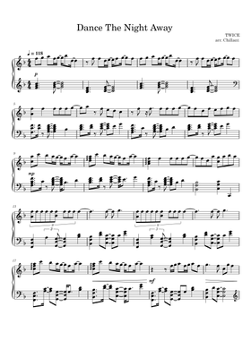 Free Dance The Night Away by TWICE sheet music | Download PDF or