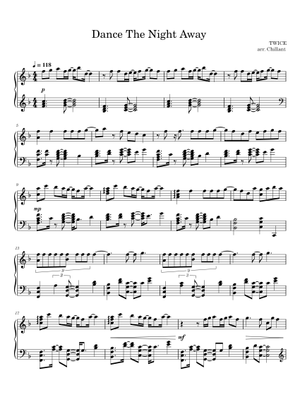 Play Official version of Dance the Night Away Sheet Music by TWICE