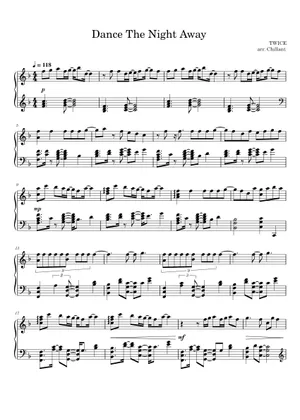 Dance The Night Away - TWICE Violin Solo Ver. Sheet Music for Dance The Night Away - TWICE Violin Solo Ver. Sheet Music for