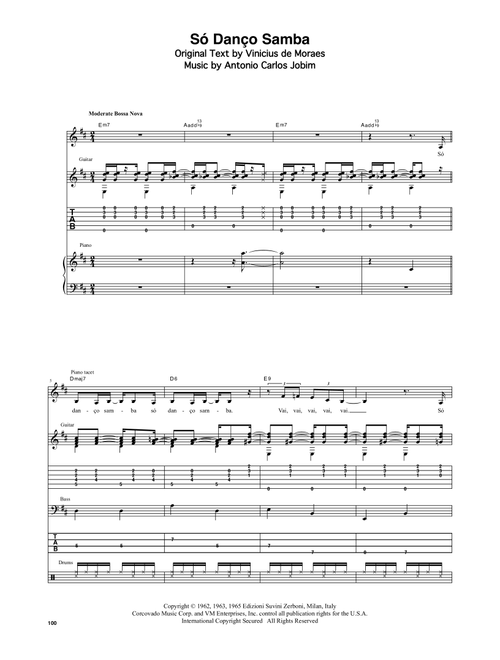 Jazz 'N' Samba (So Danco Samba) - Stan Getz & João Gilberto, Stan Getz, Joao Gilberto (Transcribed Score)