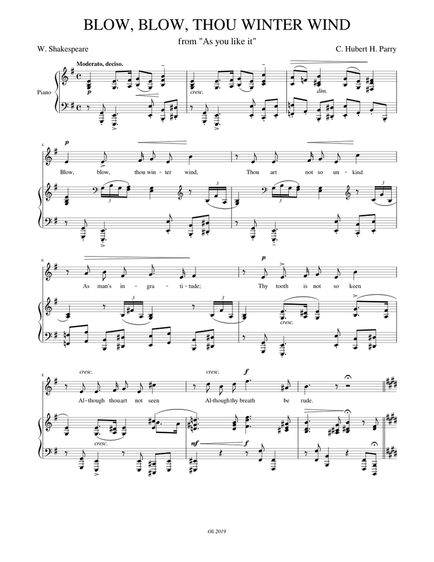 BLOW BLOW THOU WINTER WIND C Hubert H Parry Sheet Music For Piano blow-blow-thou-winter-wind-c-hubert-h-parry-sheet-music-for-piano