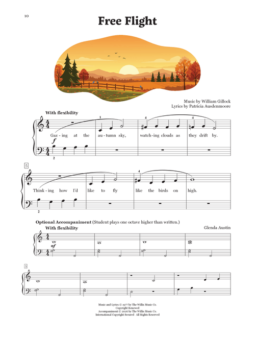 Free Flight - Patricia Ausdenmoore (Educational Piano)