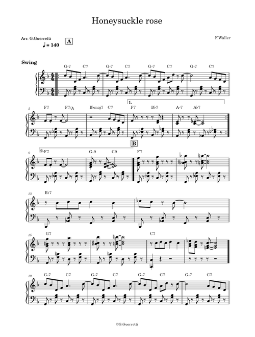 Honeysuckle rose – F.Waller