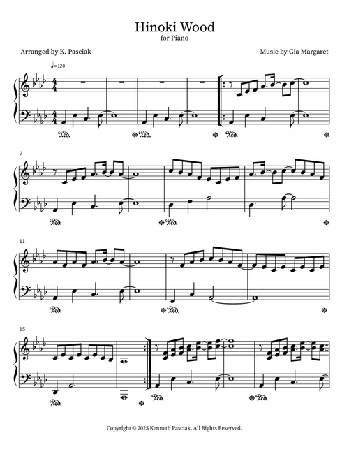 Hinoki Wood (Arr. K. Pasciak) - Gia Margaret (Instrumental Solo)