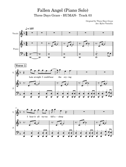 Fallen Angel – Three Days Grace (HUMAN)
