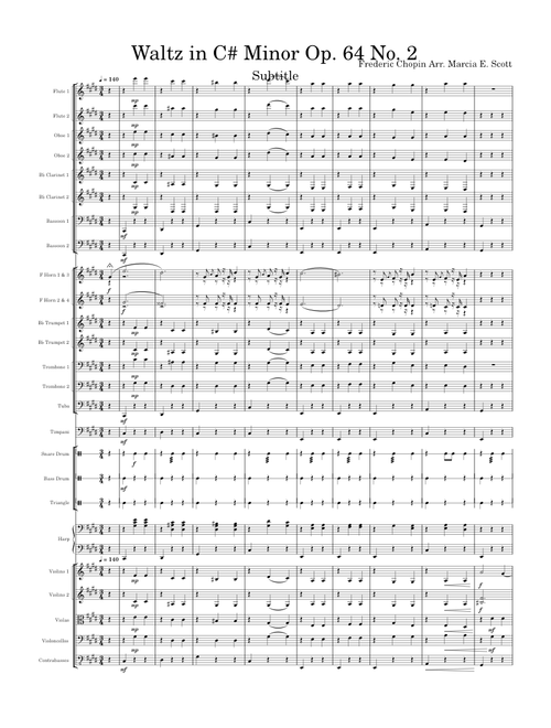 Waltz in C sharp minor Op.64, No. 2 – Frédéric Chopin