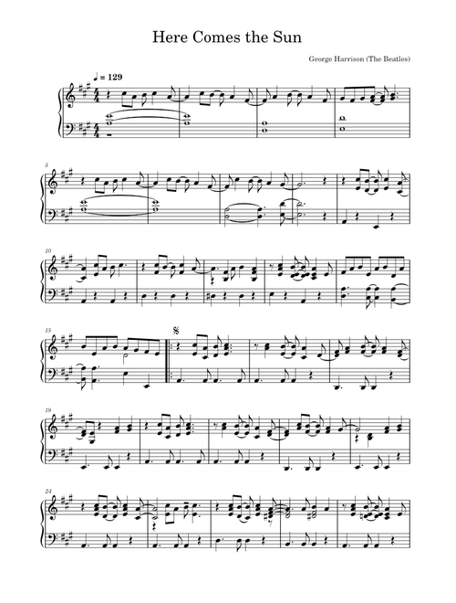 Beatles sheet music by scheelarq | Play, print, and download in