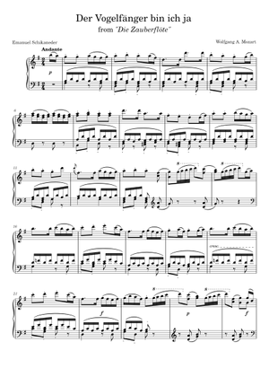 Die Zauberflöte, K.620 – Wolfgang Amadeus Mozart Sheet Music for