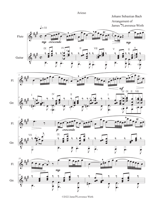 Arioso (Arr. James Lawrence Wirth) - J. S. Bach (Instrumental Duet)