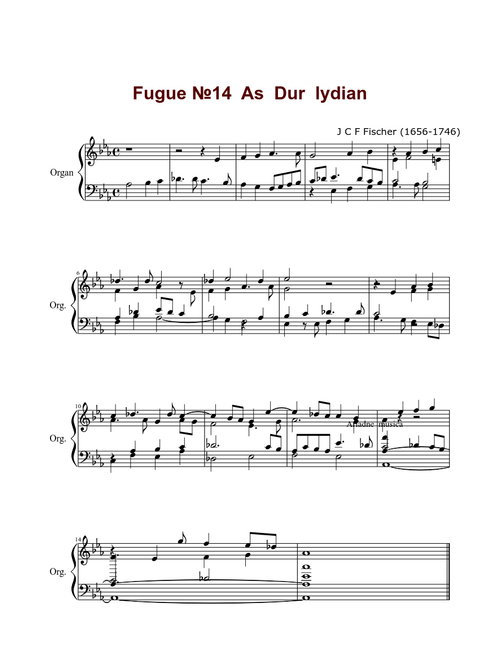 Baroque-organ | Free sheet music | Download PDF or print on