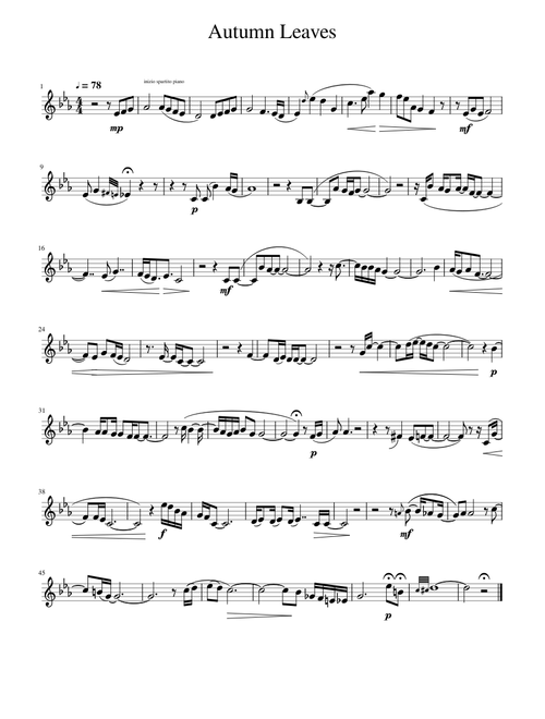 Autumn Leaves (Alison Balsom version)