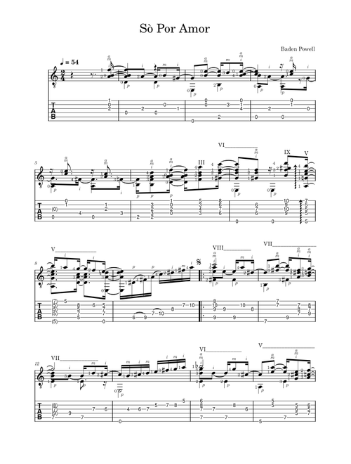 So Por Amor – Baden Powell