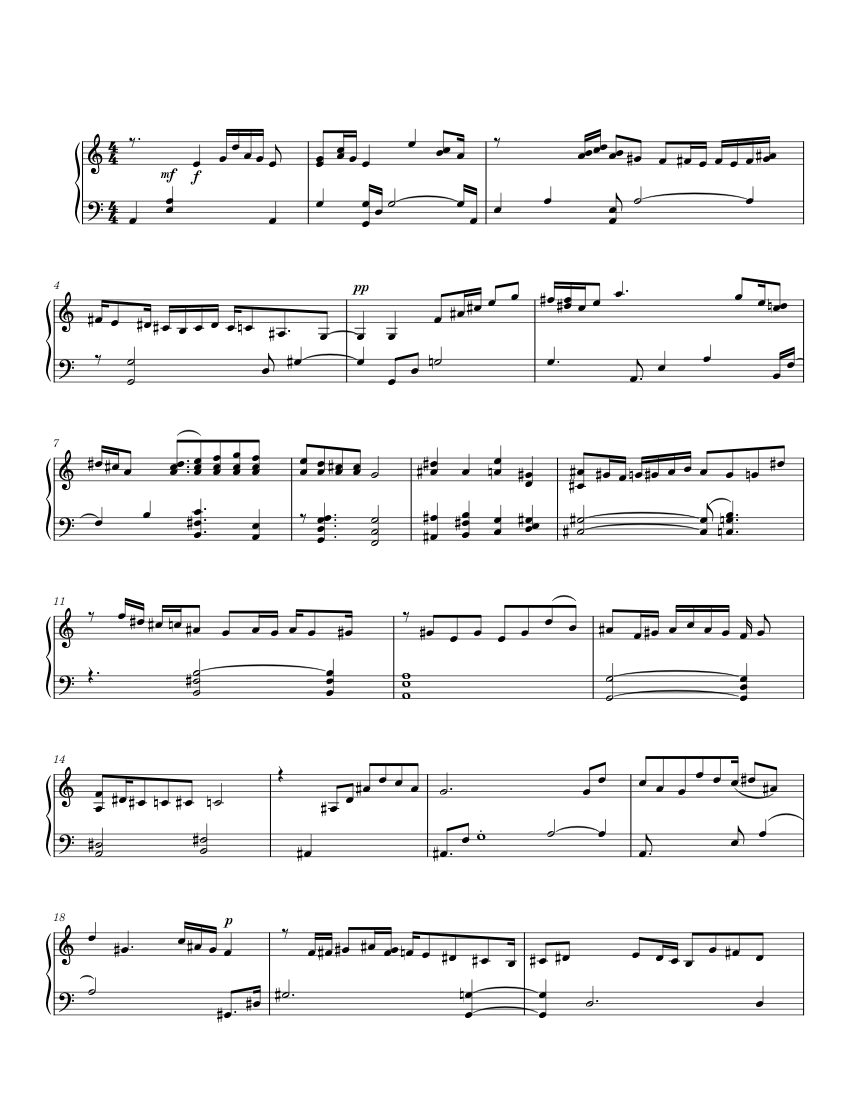 Piano Sonata in C - Movement 1 Sheet Music for Piano (Solo) | MuseScore.com