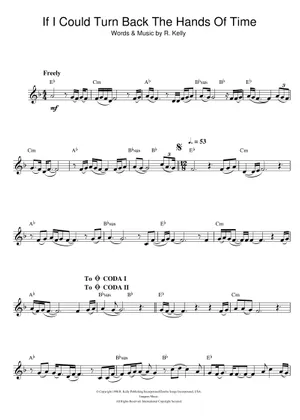 R-Kelly - If I Could Turn Back The Hands Of Time Sheet Music with R-Kelly - If I Could Turn Back The Hands Of Time Sheet Music with