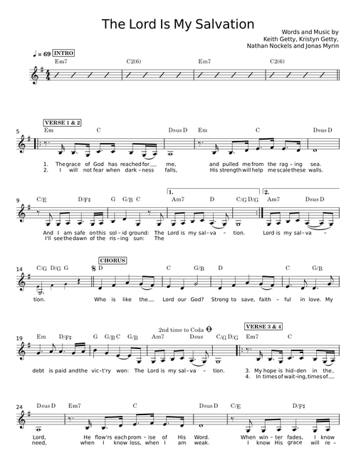 The lord is my salvation - Keith and Kristyn Getty