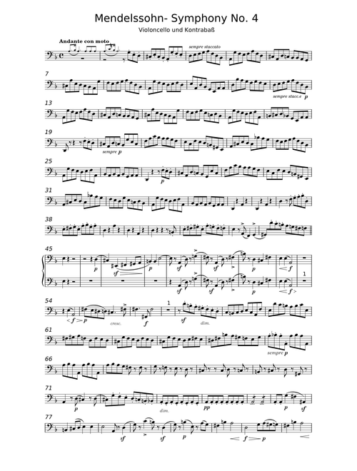 Symphony No.4, Op.90 - Felix Mendelssohn