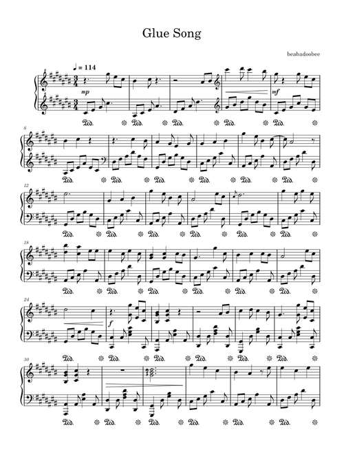 Glue Song  – beabadoobee