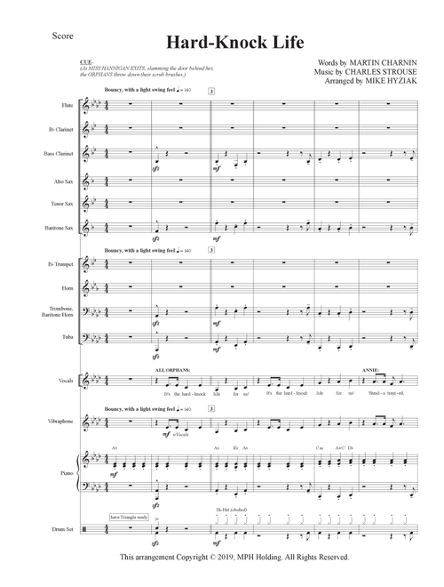 It's The Hard-Knock Life (Arr. Mike Hyziak) - Charles Strouse (Large Ensemble)