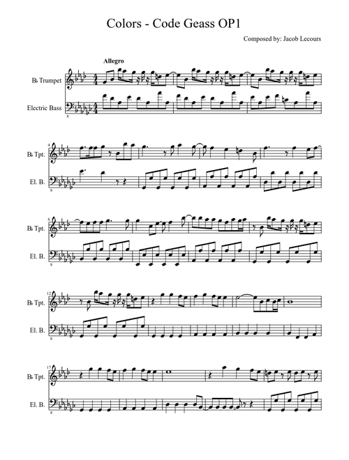 Code Geass OP 1 - Colors
