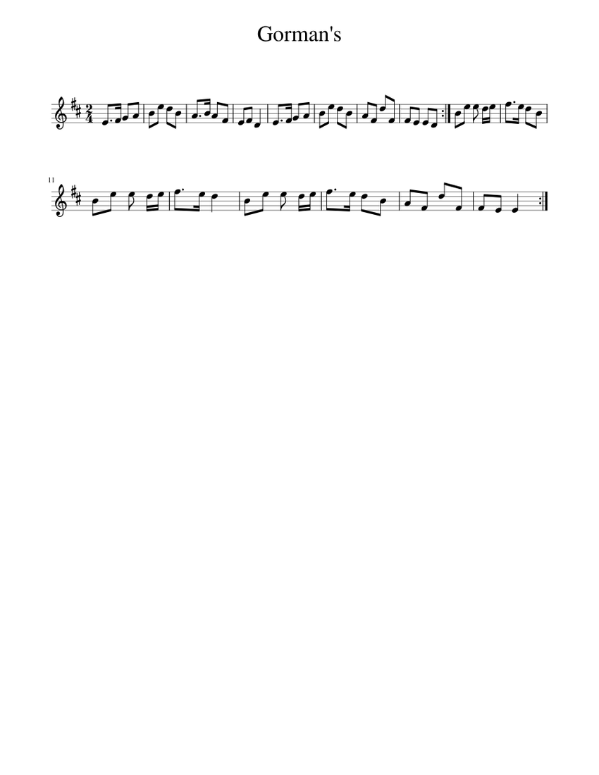 Gorman's Sheet music for Piano (Solo) Easy | Musescore.com