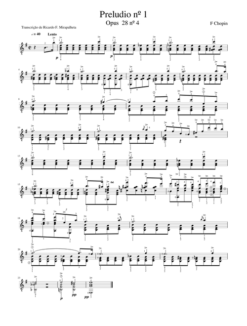 Preludio nº 1 Opus 28 nº 4 F. Chopin