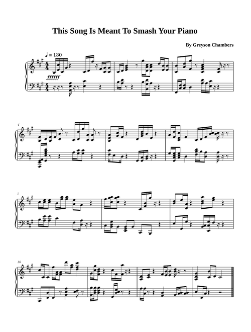 This Song Is Meant To Smash Your Piano