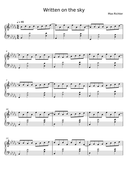 Written on the sky - Max Richter