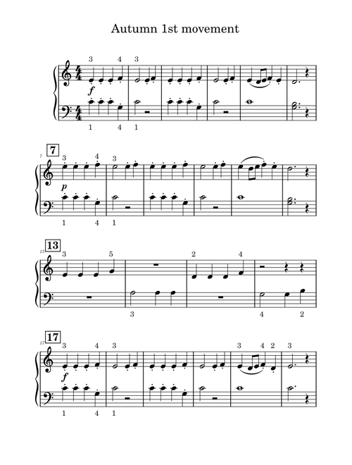 Autumn 1st movement