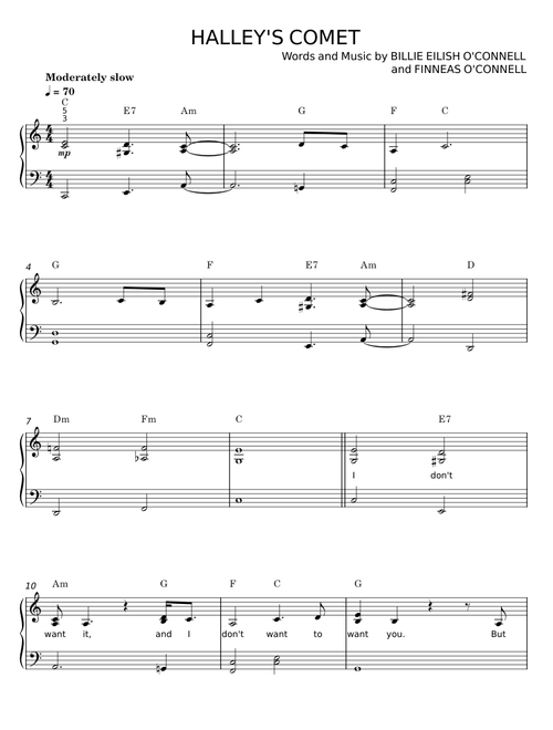 Halley's Comet - Billie Eilish