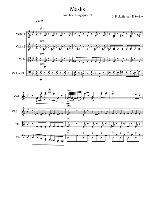 "Masks" from Romeo and Juliet (ballet), Op.64 – Sergei Prokofiev