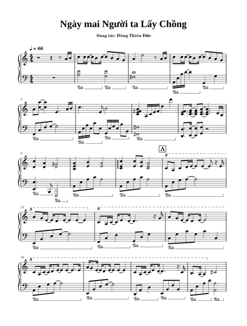 NGÀY5B5 MAI NGƯỜI TA LẤY CHỒNG – Wonderland music 0986560167