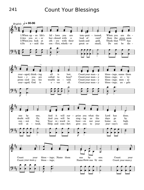 Count your blessings - Edwin O. Excell