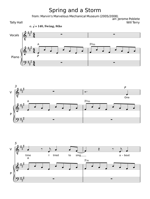 Spring and a storm - Tally Hall