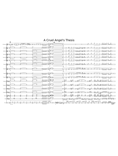 Cruel Angel's Thesis For Jazz Big Band
