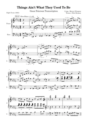 Play Official version of Things Ain't What They Used To Be Sheet Play Official version of Things Ain't What They Used To Be Sheet