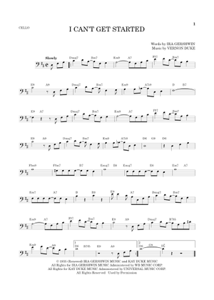 Play Official version of I Can't Get Started With You Sheet Music